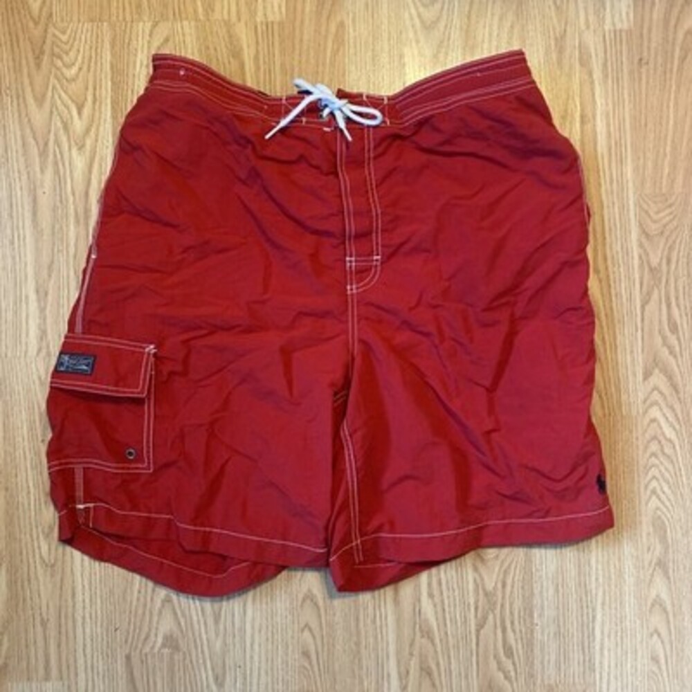 Polo by Ralph Lauren Men’s XL Red Board Shorts *TAILORED SEE DESCRIPTION*